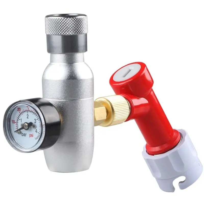 A02F-CO2 Regulator Keg Kit 0-60 PSI Featuring Pin Lock Gas Disconnect For Draft Beer Soda