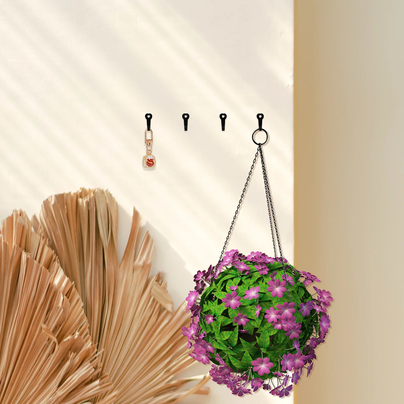 

10Pcs Wall Mounted Metal Hooks Heavy Duty Multipurpose for Kitchen Bathroom Living Room Coats Bags Towel Storage Hooks