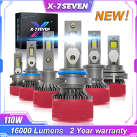 X-7SEVEN X-Aurora Pro 110W 26000LM 6500K LED Headlight Bulb For Car H7 H11 9005 9006 9012 H1 H4 H13 9007 9004 with Canbus EMC