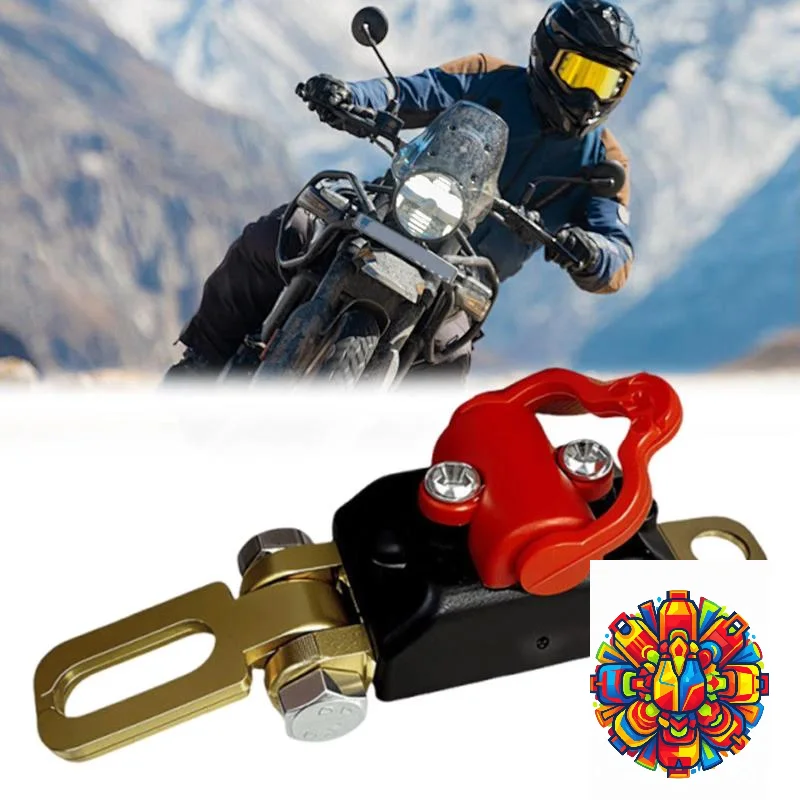 12V Waterproof Motorcycle Battery Disconnect Switch Anti-Power Drain Protection for E-Scooter ATV Off-Road Vehicle