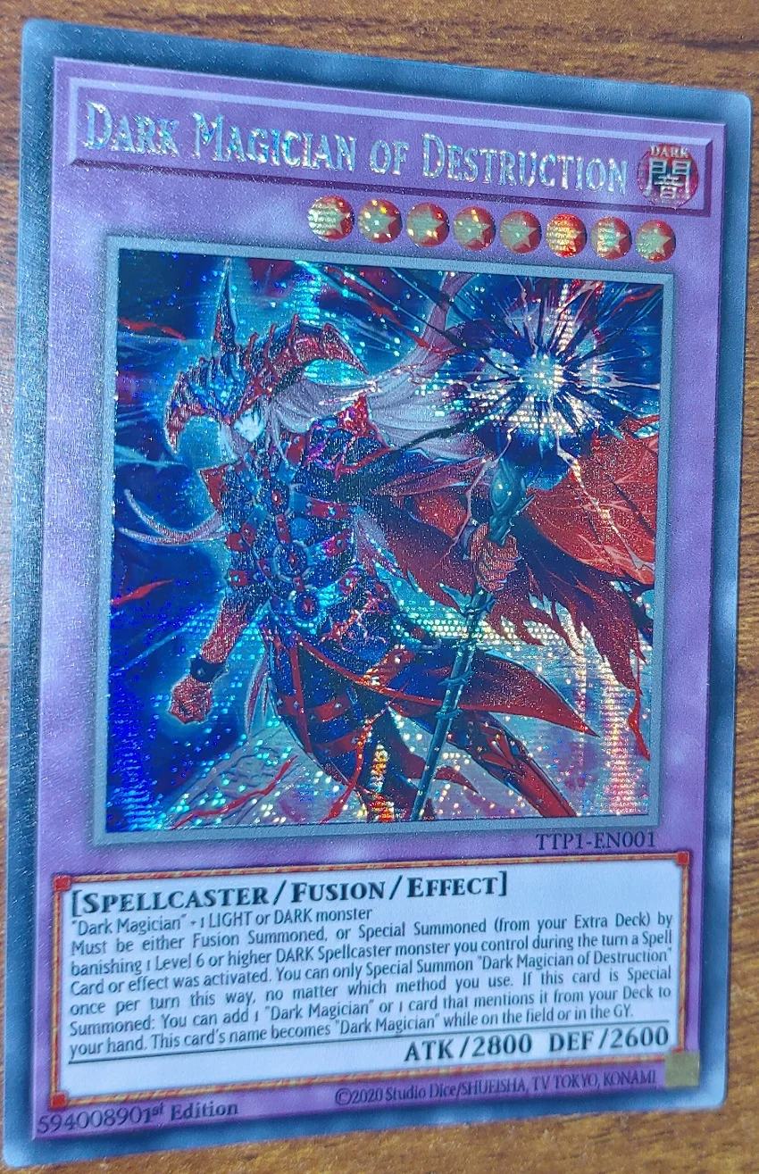 

Yu-Gi-Oh Dark Magician of Destruction Tcg Ser Ttp1-En001/Ocg Pser Ttp1-Jp001 Hobby Collectible Card（Not Original）