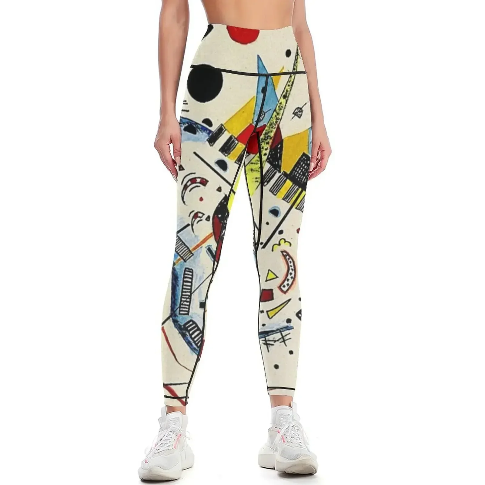 

Kandinsky - Sea and Sun, abstract art Leggings high waist sports for Women's trousers Legging sport Womens Leggings