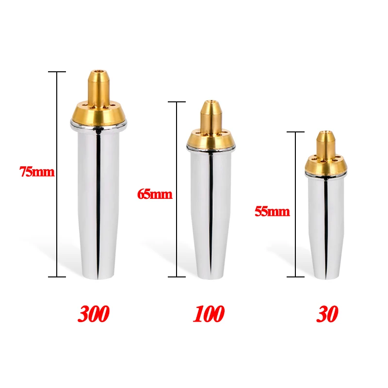 5PC G07-30 100 300 Cutting Torch Split Propane Cutting Nozzle Stainless Steel Gas Liquefied Torch Cutting Torch Cutting Nozzle