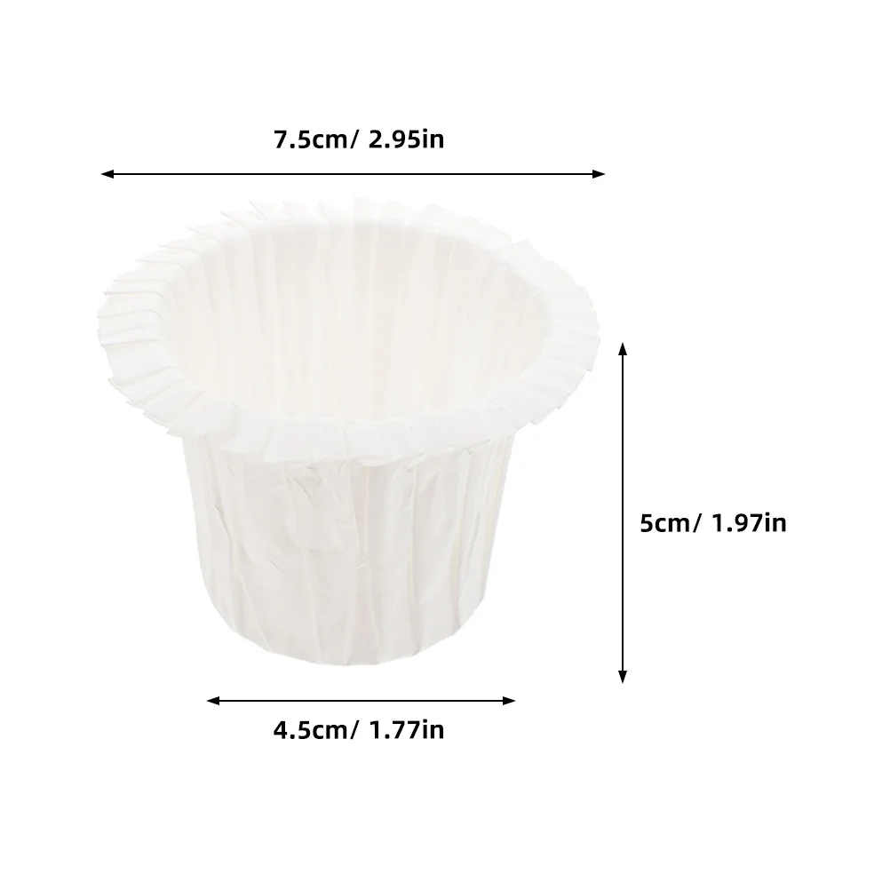 50 قطعة بطانات كب كيك مقاومة للحرارة غير قابلة للتشوه تصميم بسيط أكواب الخبز أوراق الكعك بطانات كب كيك لوازم الخبز #3