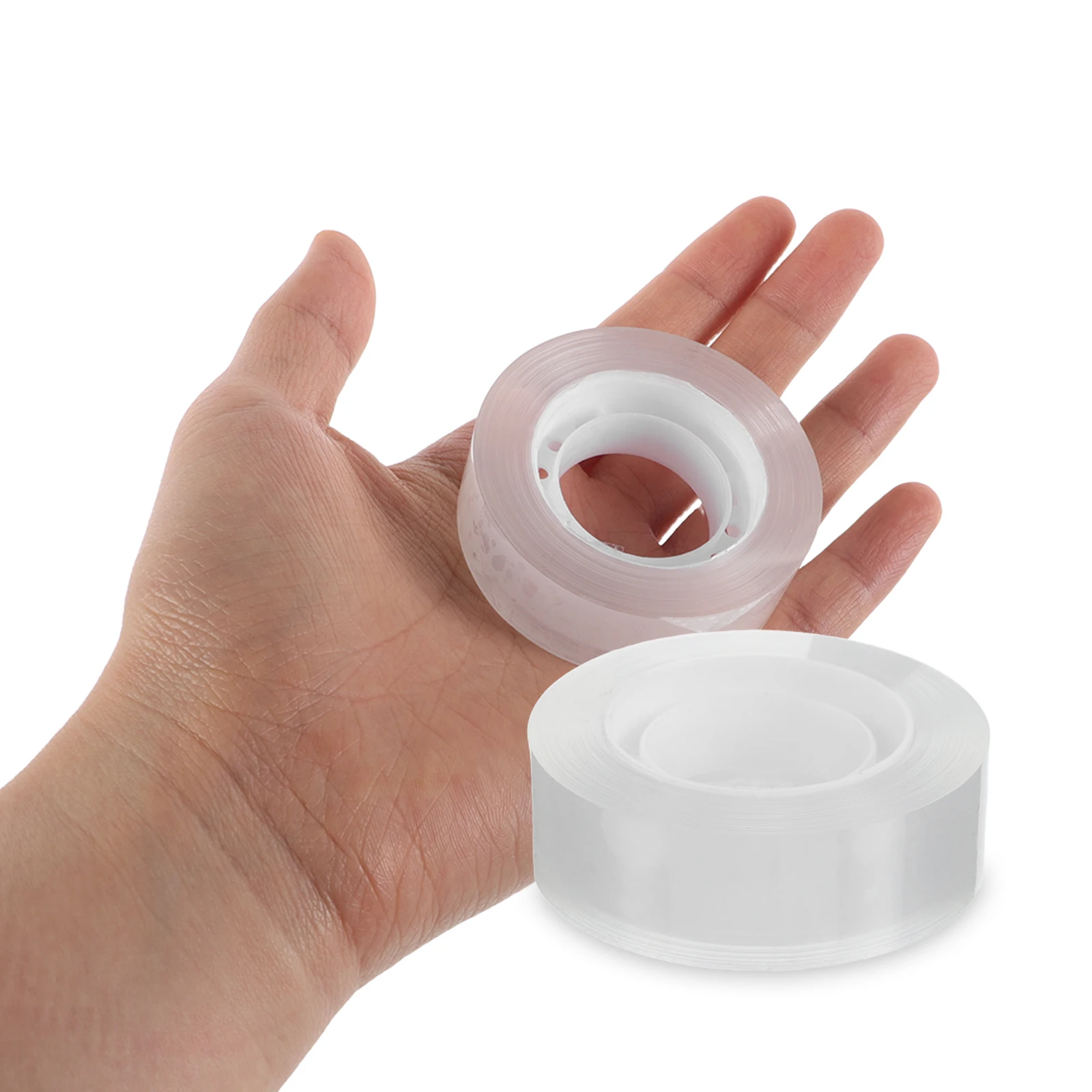 

48 Rolls Transparent Adhesive Clear Tape Refill Roll 18mm Portable Office School Correction Tape Roll Clear Adhesive Refills