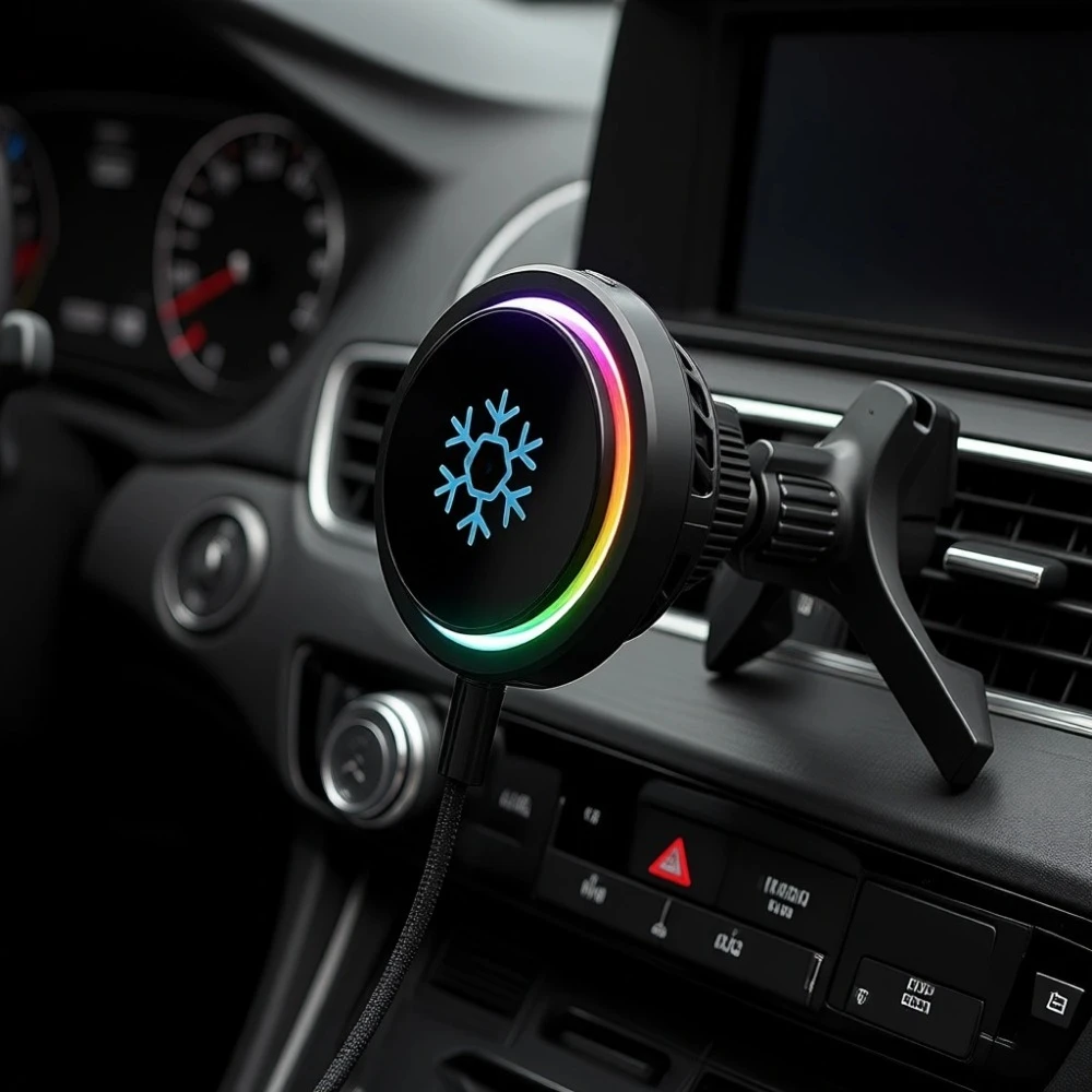 

15W Qi2 Wireless Car Charger with Magnetic Mount Fast Cooling Air Vent Holder for iPhone and Galaxy