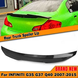 PSM Style Rear Trunk Lid Spoiler Wing For Infiniti G25 G37 Q40 G35 Nissan Skyline Sedan 4 Door Lip