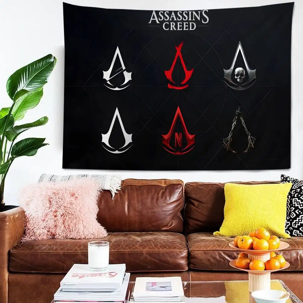 A-Assassin C-Creed Game Tapestry Art Printing Japanese Wall Tapestry Anime Wall Hanging Home Decor