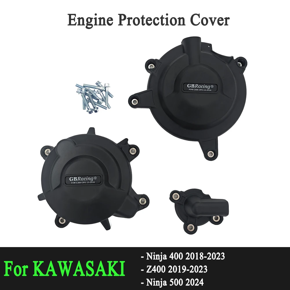

Комплект защитных чехлов для двигателя мотоцикла Ninja 400, чехол для Kawasaki NINJA 400 2018-2023 Ninja 500 2024 2025 Z400 2019-2023
