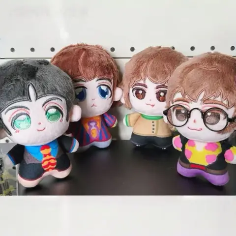 The Beatles Plush Doll 10cm Lennon Starr Cute Cotton Doll Keychain Music Band Character Stuffed Figure Collectible Gift for Fan