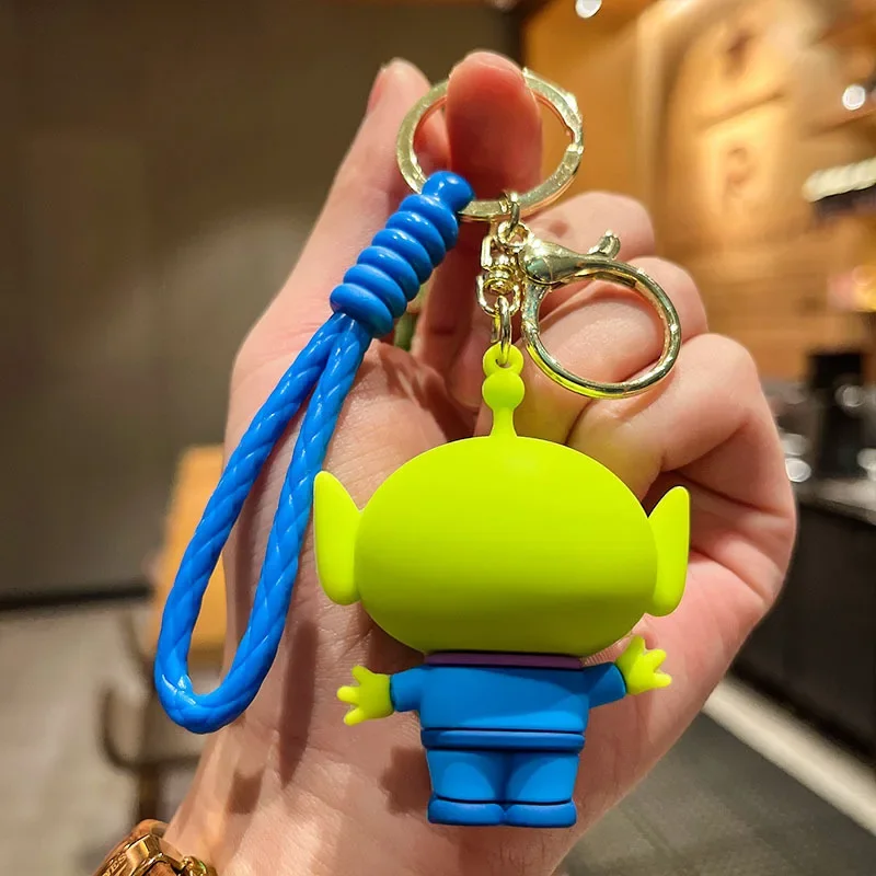 Cute Toy Story Lightyear Keychain Car Bag Pendants Decoration for Women Men Child Students Schoolbag Keyring