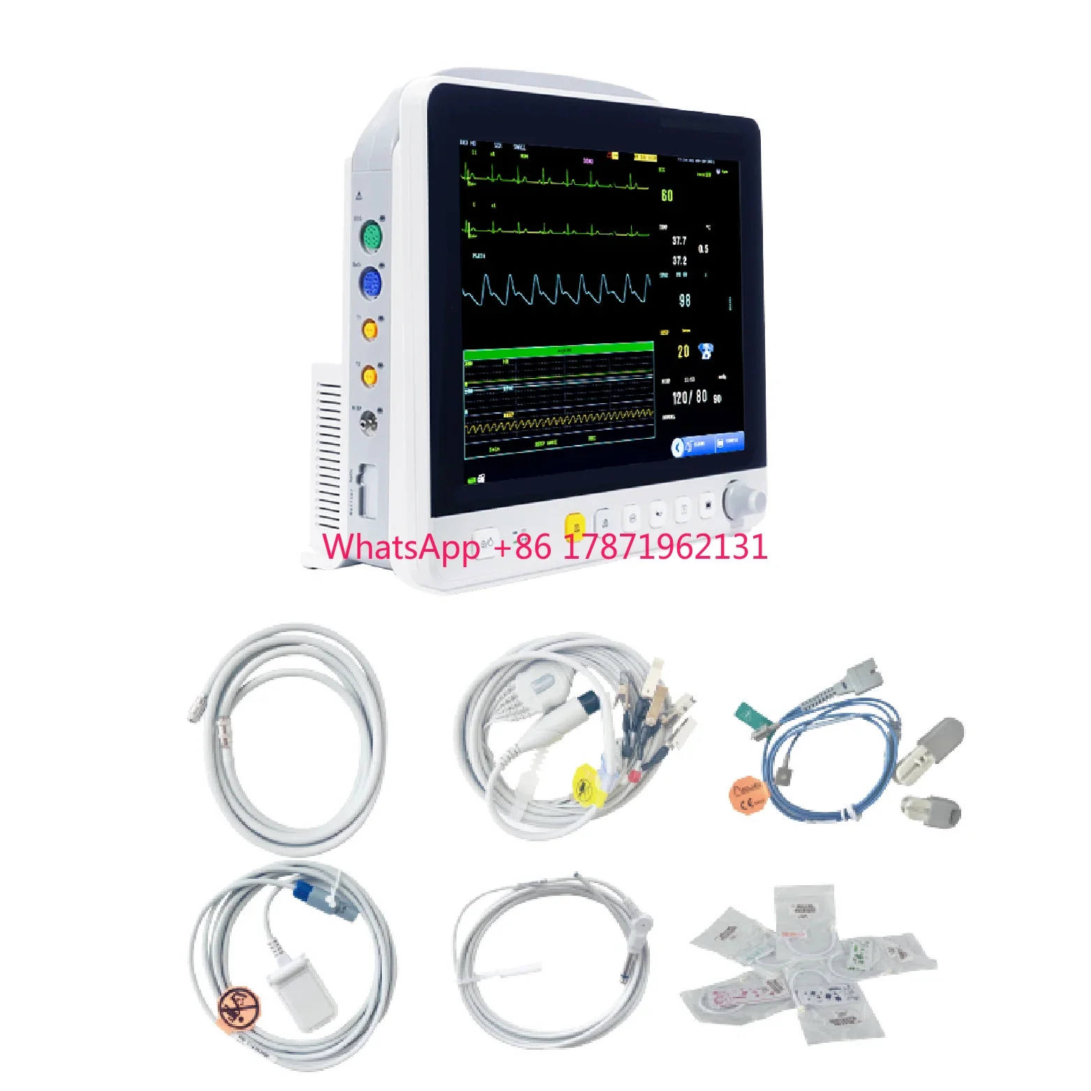 High Quality Veterinary Vet ICU Surgical Vital Signs Multi Parameter Medical Monitor