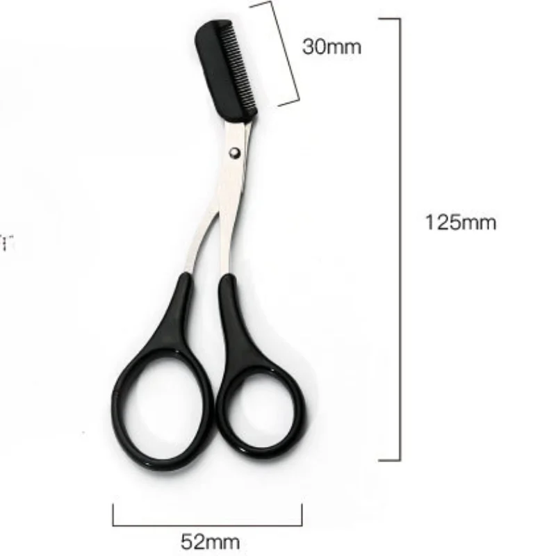 Stainless Steel Eyebrow Scissors Eyebrow Trimmer with Eyebrow Comb Removable Small Comb Beauty Tool Makeup Tools