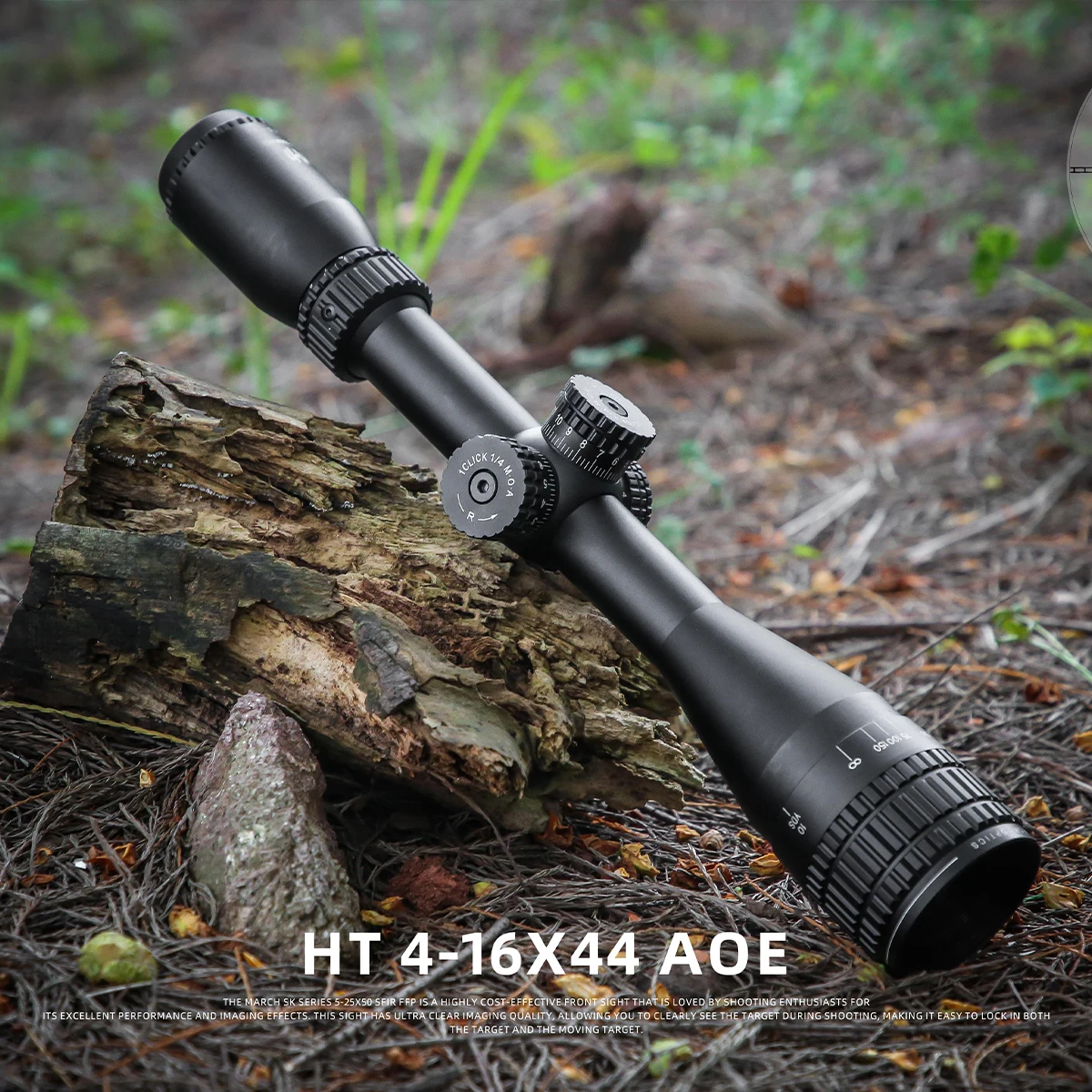 

HT4-16X44 Tactical Scope Crosshair with Light Wide-angle Birdwatching Scope Outdoor Hunting Shooting Accessories Telescope