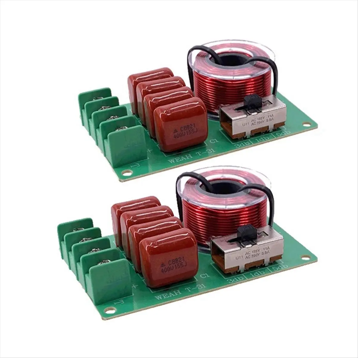 AA77 NEW  2PCS Pure High-Frequency Crossover Adjustable Home Theater Car Speaker Crossover