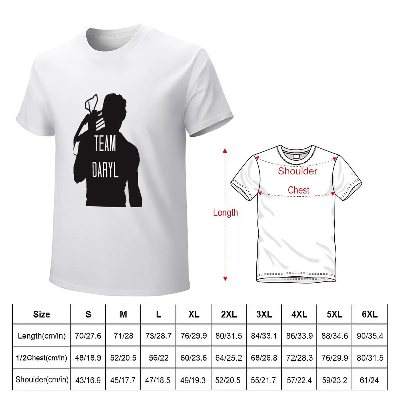 Team Daryl T-shirt kawaii clothes quick-drying sweat shirts, men