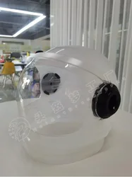 Custom: New white transparent astronaut helmet, holiday parent-child photography, aerospace teaching props, model display