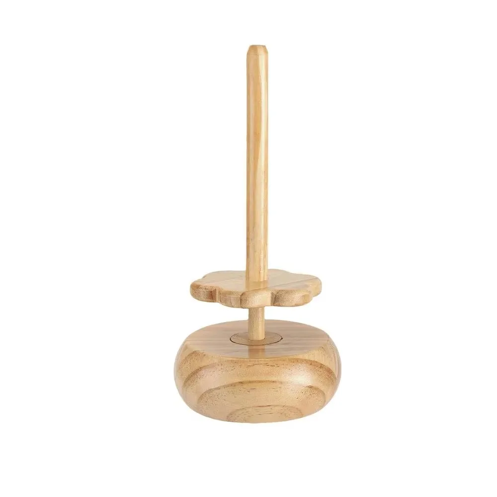 

Rotatable Design Wooden Yarn Winder Stand Portable Reusable Magnetic Skein Rack Space Saving Solid Base