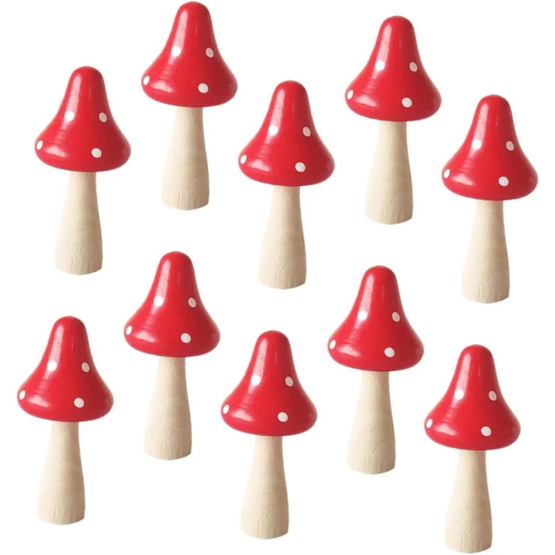 

10pcs DIY Home Decoration Micro Landscape House Cake Container Mushroom Ornament Micro Landscape Decor Miniature Plant Gasket