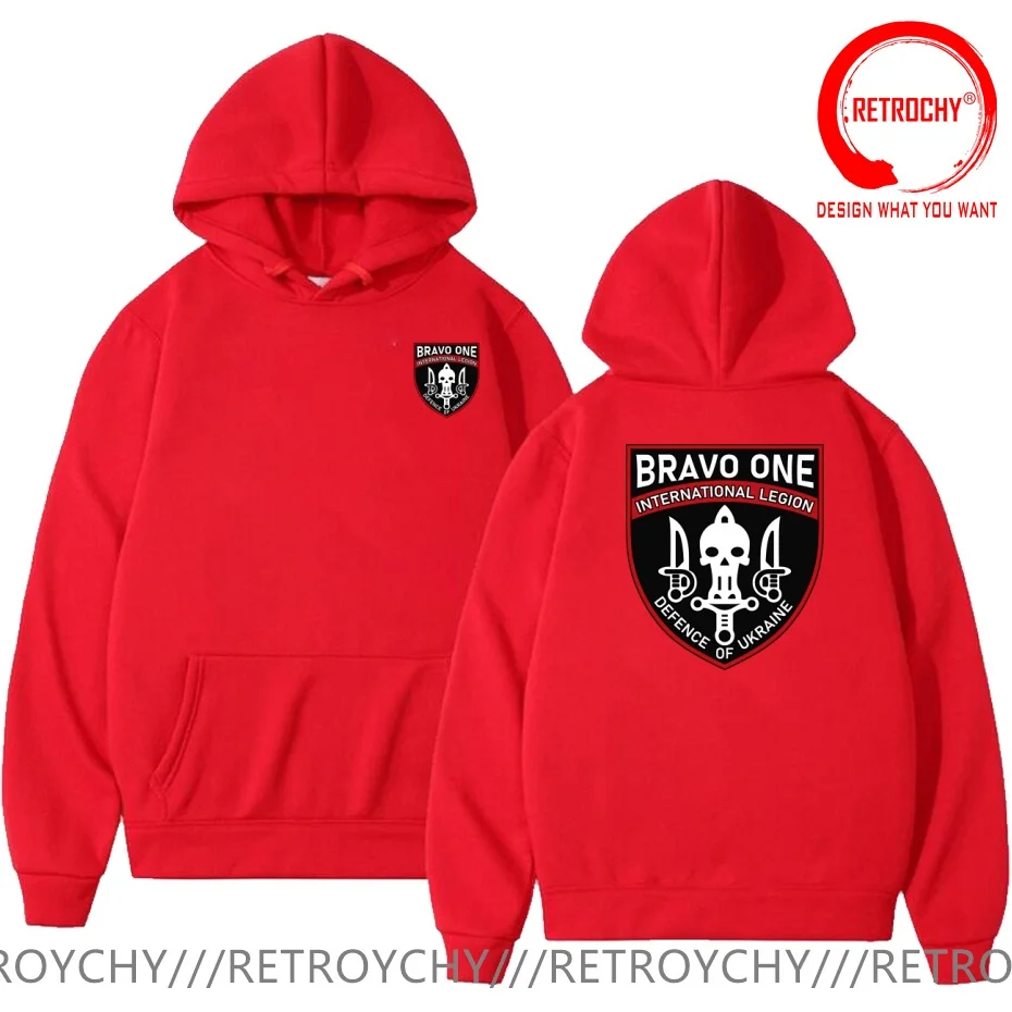 Camiseta do 1º Batalhão da Legião Internacional, Bravo I Company, para homem, peça de vestuário moderna e casual, camisa estilosa, ideal para o dia a 