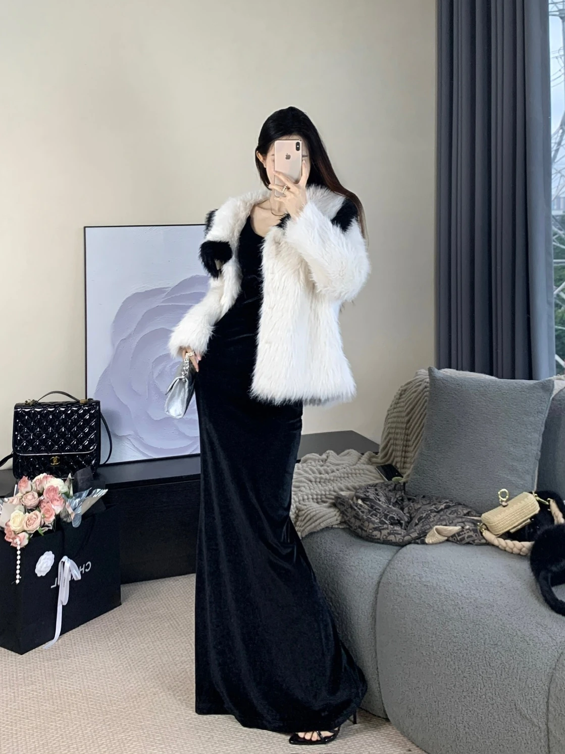 

Женская легкая мягкая простая внутренняя одежда из искусственного меха, больших размеров, круглой формы