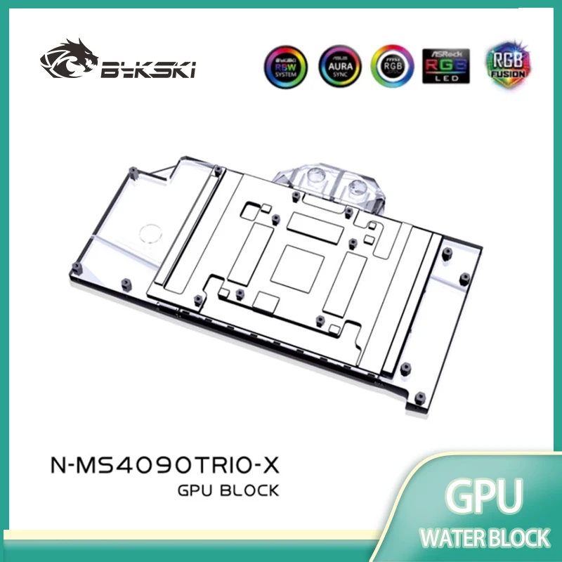 

Bykski Water Block for MSI GeForce RTX4090 Suprim / GAMING X TRIO 24G GPU Card /Thickened Copper Plate/ N-MS4090TRIO-X