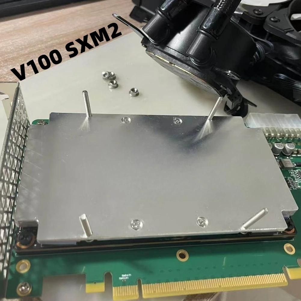 

Новая охлаждающая пластина для NVIDIA P100 V100 SXM2 с водяным охлаждением, радиатор для процессоров INTEL/AMD, охлаждающая пластина для ИИ-вычислений и графических процессоров, крышка для охлаждающей пластины.