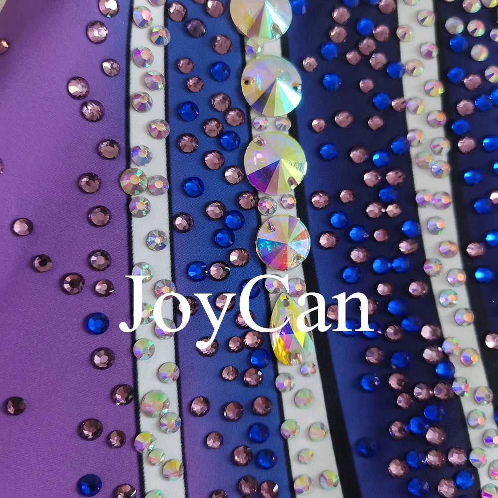 JoyCan Rhthmic Gymnastics Leotards Girls Women Green Spandex Elegant Dance Wear for Competitiion