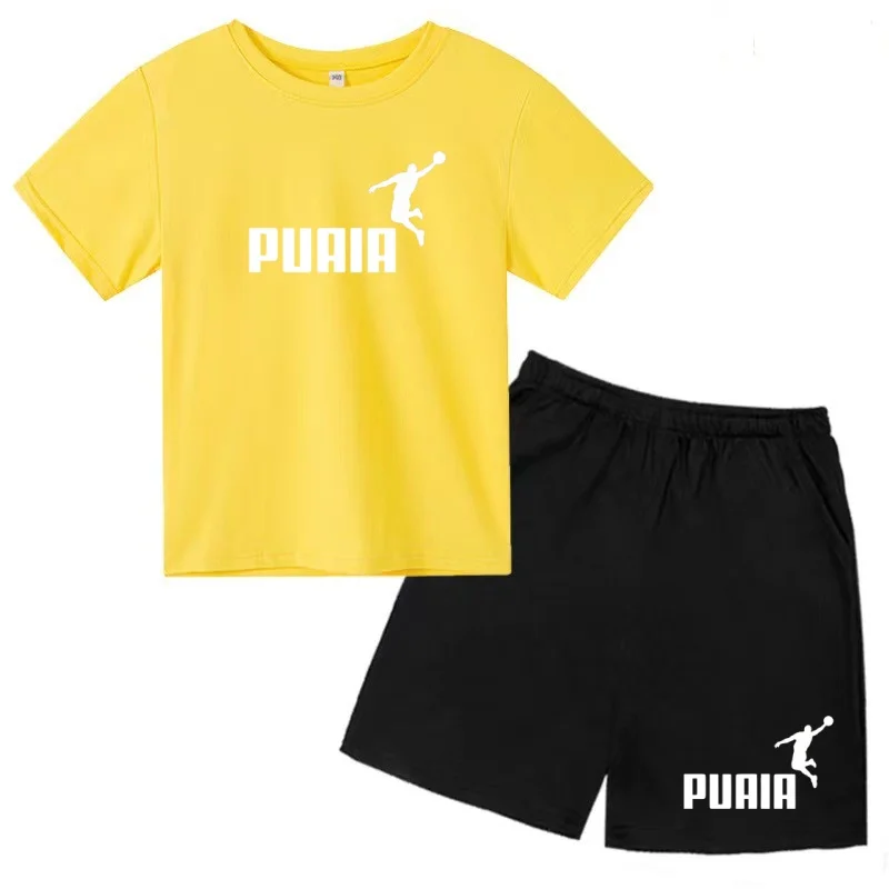 

2026 Latest Summer T-shirt + Shorts for Children - Brand Children's Clothing - Suitable for Boys and Girls Aged 3 to 13 - Gift