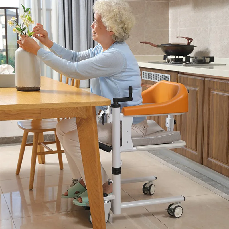 Multifunctional Shift Machine Elderly Assistance Transfer Chair Patient Portable Nursing Chair Adjustable Disabled Toilet Chairs