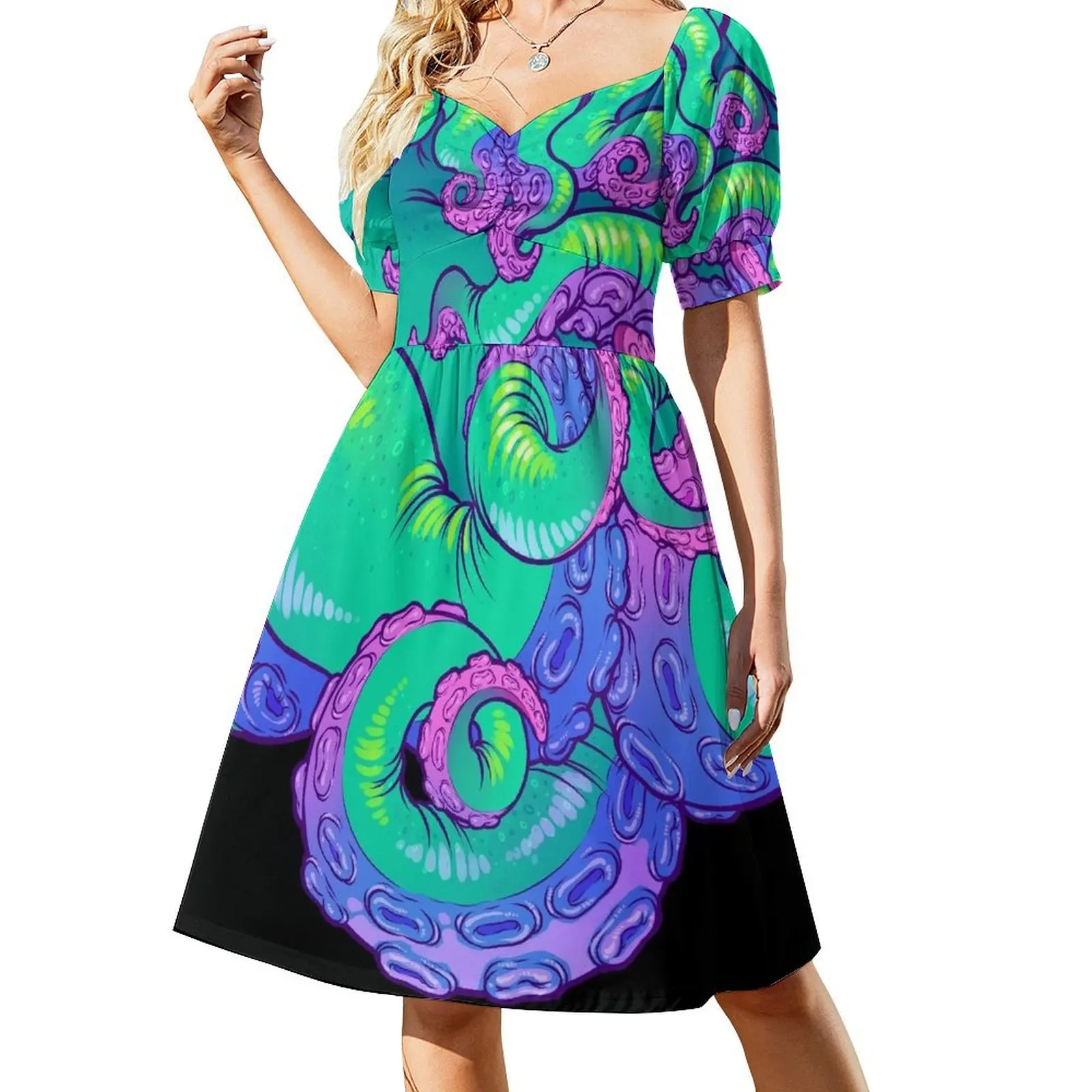 

Cthulhu Tentacles Short Sleeved Dress cocktail dresses Dress woman Dress