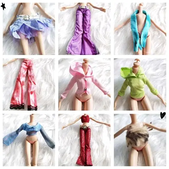 12box original monsters high school clothes pants skirt winxs club without body DIY Doll  xindong girl Doll House Children Gifts