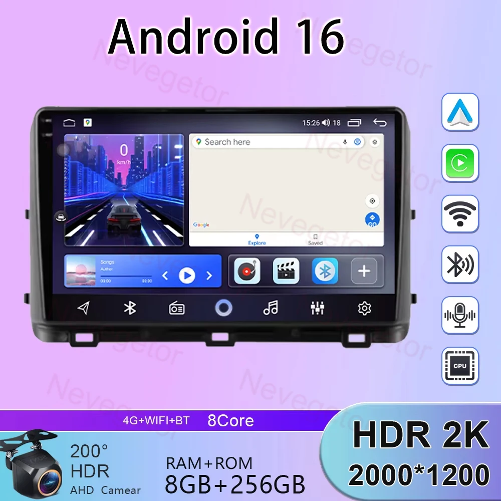 

Multimedia Video Player For Kia Ceed 3 CD 2018 2019 - 2022 Android Auto Car Radio GPS Navigation 4G Head Unit Carplay BT No 2din