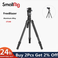 SmallRig FreeBlazer Aluminum Alloy Professional Video Tripod CT190 with Fluid Head Portable Stand Kit for Mirrorless Camera 4319