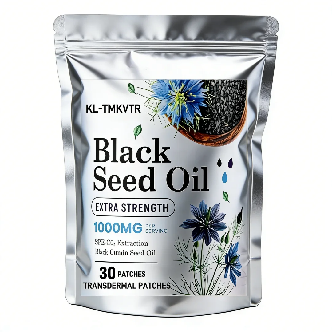 30 Patches Black Seed Oil Transdermal Patches for Digestive Health, Immune Support, Brain Function