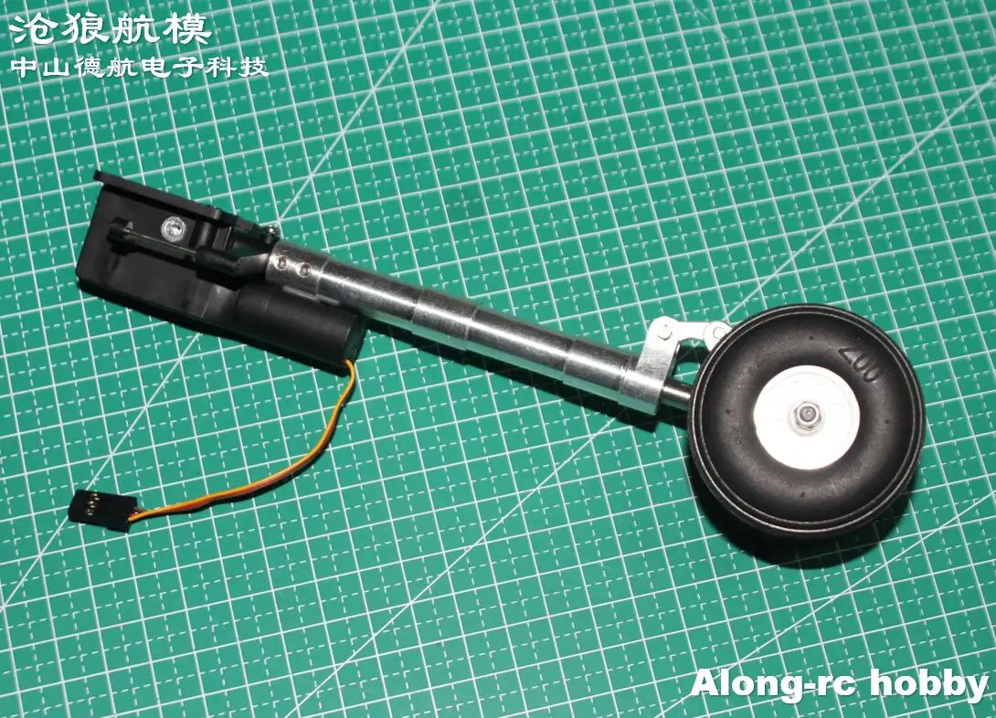 135 à 205mm nez rétractable deux roues en polyuréthane à genoux train d'atterrissage ver amortissement des chocs pour 3- 6kg modèles RC avion bricolage pièce d'avion