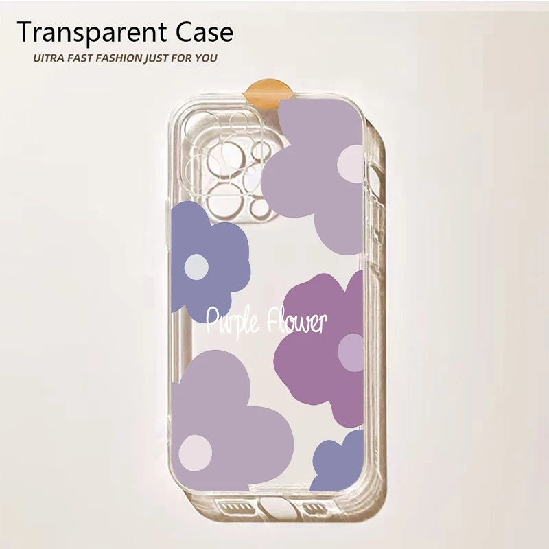 

Clear Phone Case Flower Print For Realme 14 Pro Plus 5G 9i 9 8 8i 10 11 12 13 C63 C61 C55 C53 C51 C65 C75 C67 Silicone TPU Cover