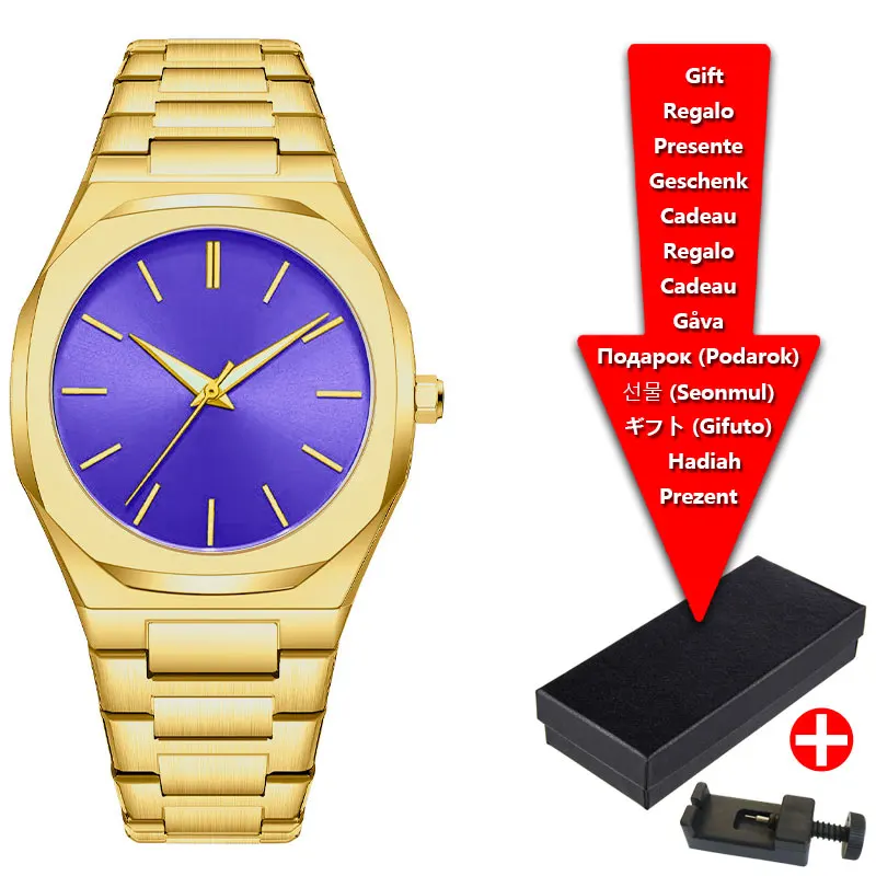 Simplified Luxury Brand Men's Watch 2025 New Men's Quartz Steel Strip Waterproof Watch Can Be Customized Brand