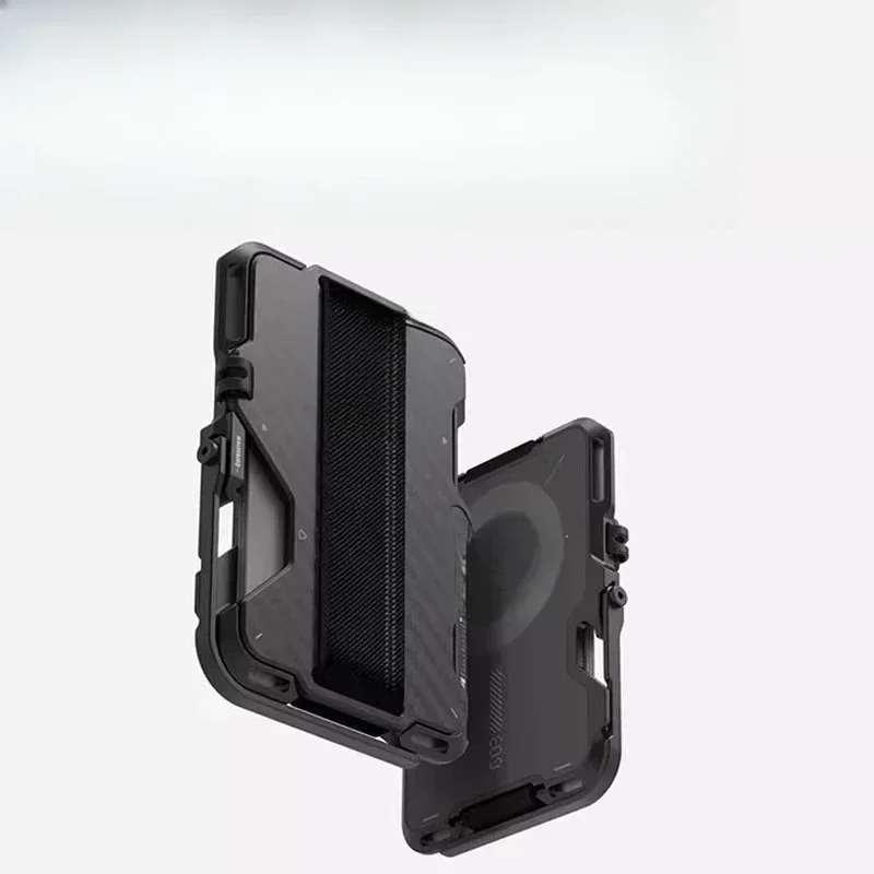 For iPhone15/14/13/12 Series, Carbon Fiber Magsafe Magnetic Card Pack Multi-angle