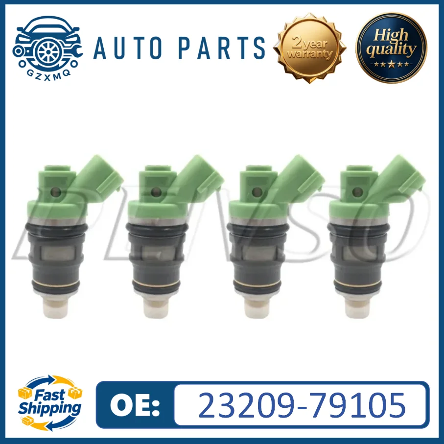 4pcs Fuel Injectors 23209-79105 For Toyota EU Hiace Van,Comuter 1995~2005 Hiace S.B.V 1999~2003 2.4L 2RZ#23250-75060