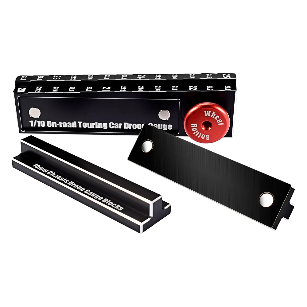 9IMOD RC Height Ruler Tool 20-25mm Ruler 10mm Chassis Droop Blocks for 1/10 RC Car