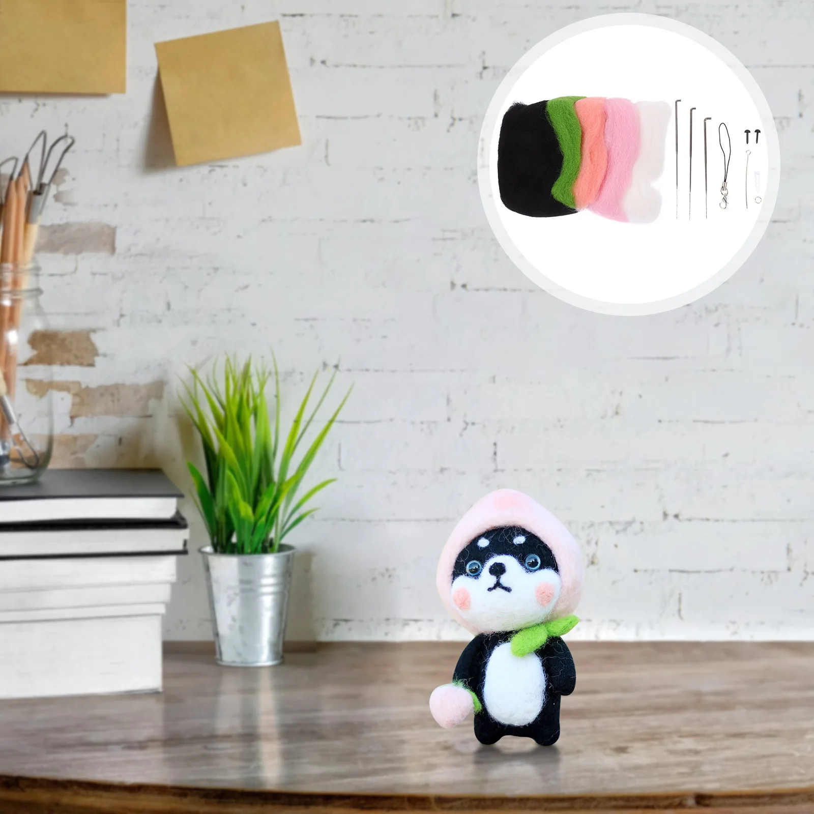 

1 set 1 Set Needle Felting Kits For Beginners Animal Diy Wool Felt Craft Kit Handmade Felting Materials Diy Making Supplies