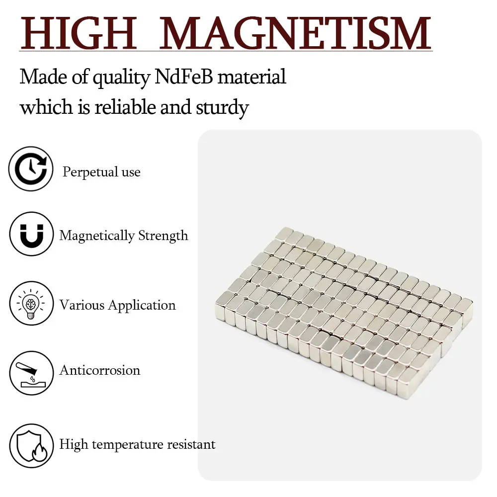 5x5x3mm Super Strong Block Neodymium Magnet Powerful Magnets N35 small Permanent Magnetic NdfeB Refrigerator Magnet 5x5x3