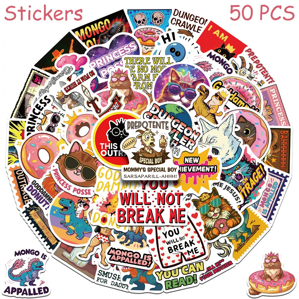 50/100 Stück Dungeon Crawler Carl Aufkleber für Handy, Scrapbook, Gepäck, Skateboard, Helm, DIY Cartoon Ästhetische Sticker – Detail 23