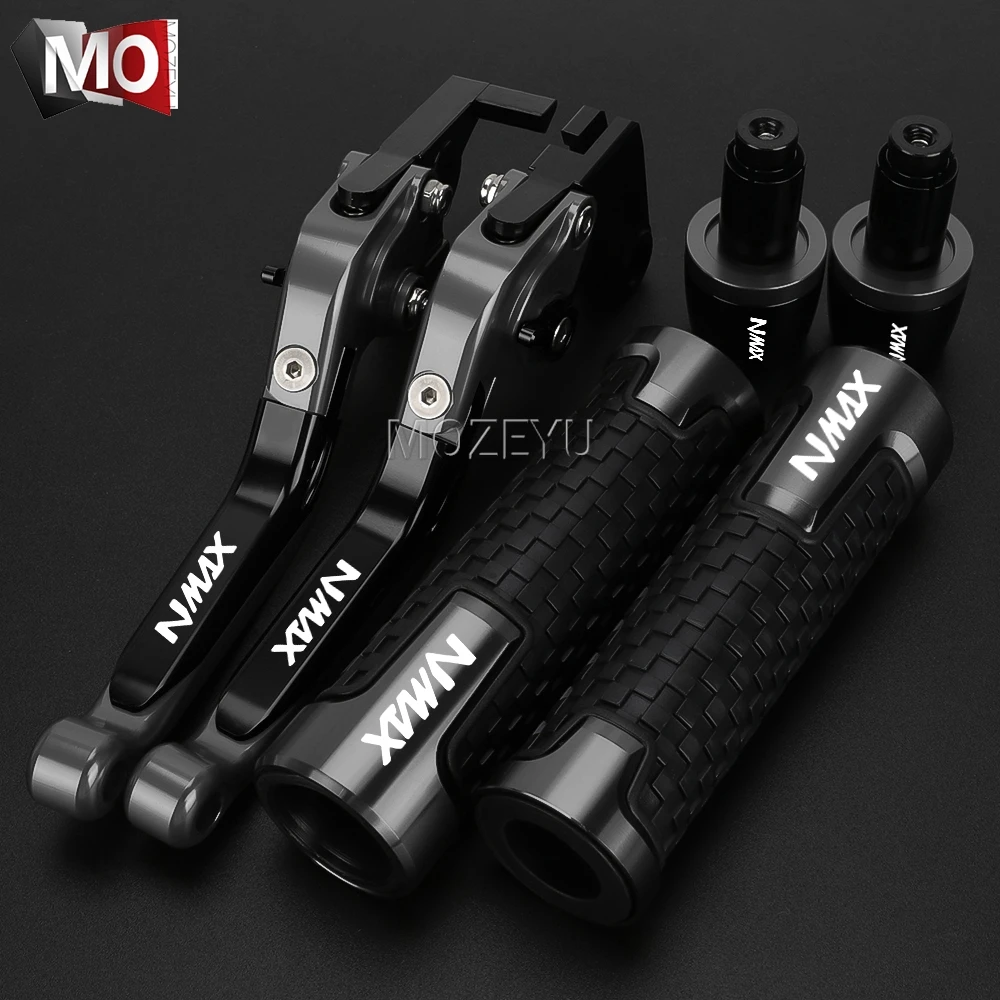 

For Yamaha NMAX155 NMAX160 NMAX125 Clutch Lever Brake Lever NMAX N-MAX 160/155/125 2015-2023 2024 2025 Handlebar Hand Grips Ends