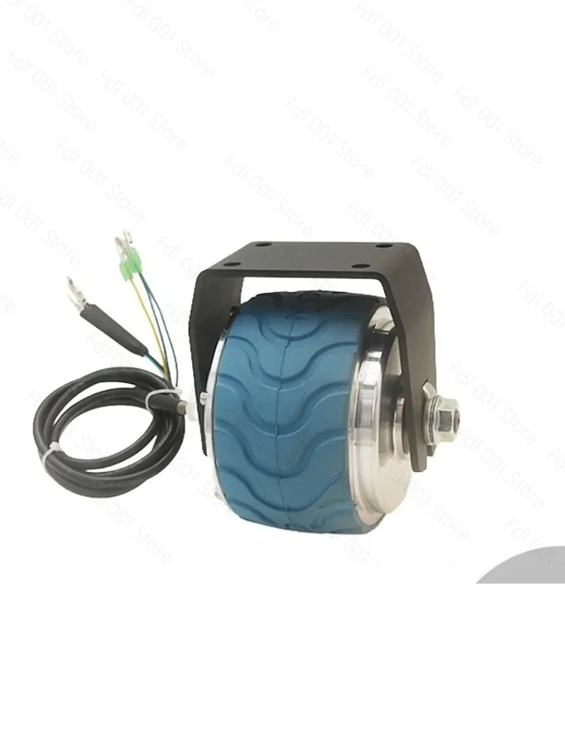 4 Inch Toothed Reduction Brushless Hub Motor 116 Arc Low Speed Large Torque DC Motor for Rail Push Food Cart