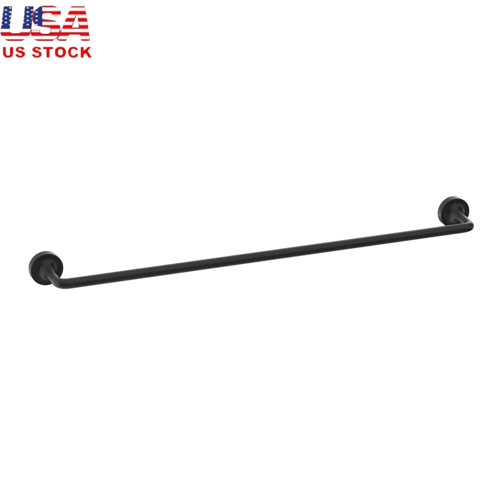 

Набор из 4 предметов, матовый черный комплект фурнитуры для ванной комнаты, вешалка для полотенец, держатель для туалетной бумаги, кольцо для полотенец, крючки для халата, аксессуары для настенного крепления