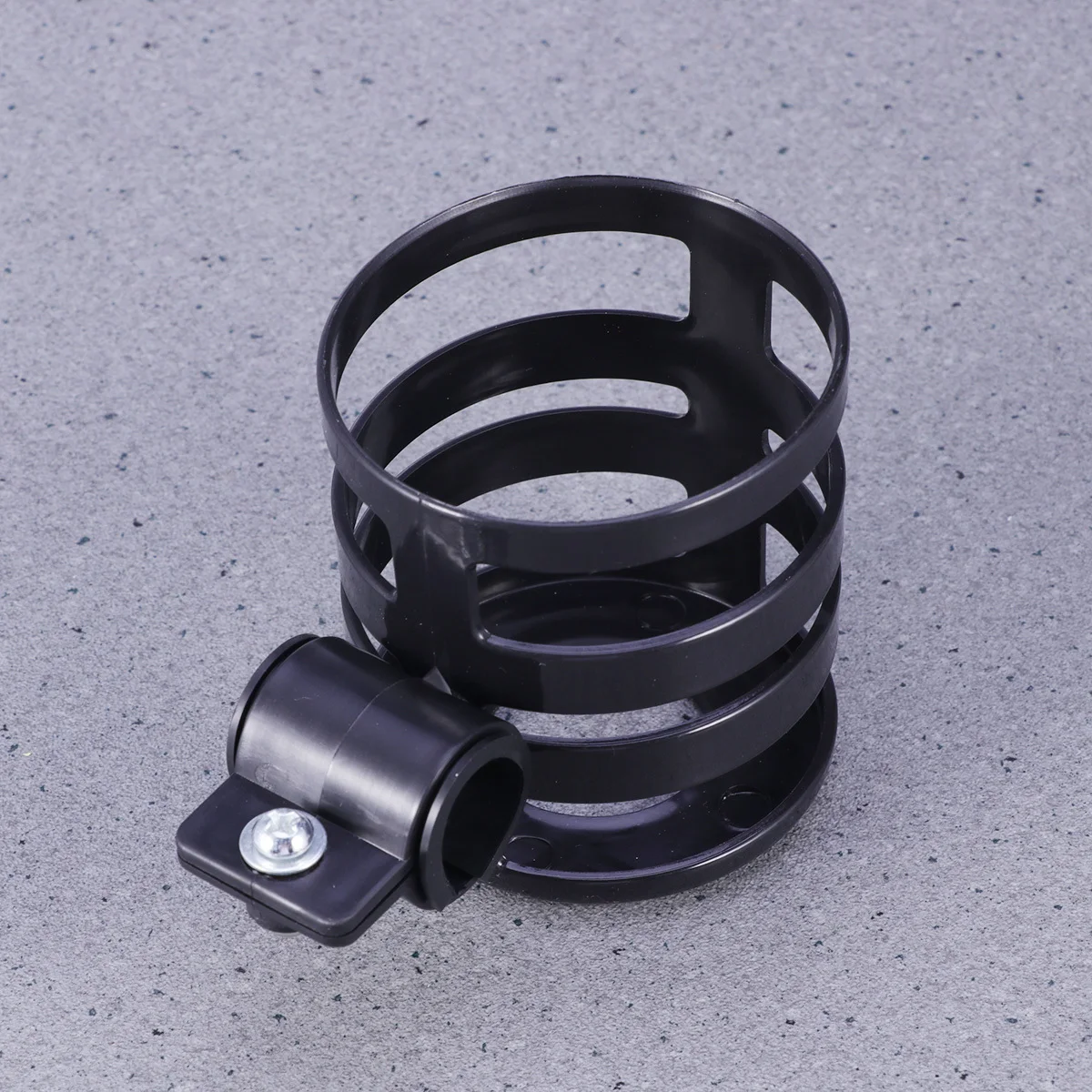 حامل زجاجة عربة الأطفال المتين، تصميم مريح من البلاستيك الأسود لعربات الأطفال والكراسي المتحركة سهلة