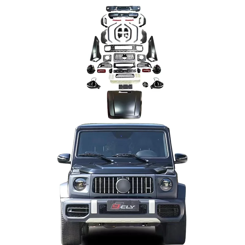 

Лучший комплект кузова W464 для G-класса W463, модифицированный комплект кузова W464 G63, передний задний бампер, колесная арка, гриль, капот двигателя