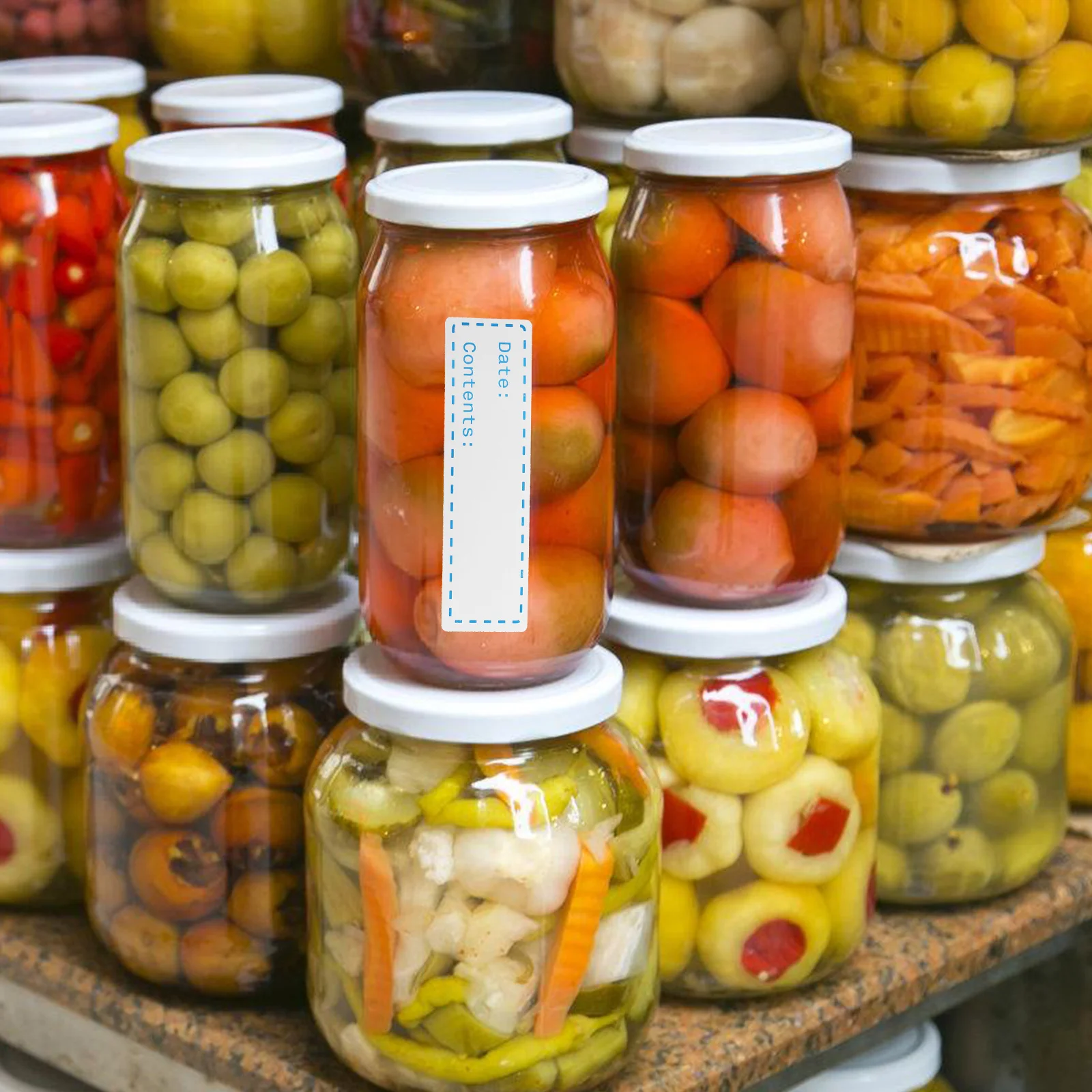 

Clear Food Storage Labels Stickers Adhesive for Containers It Can Move Easy Canning Dating Tape